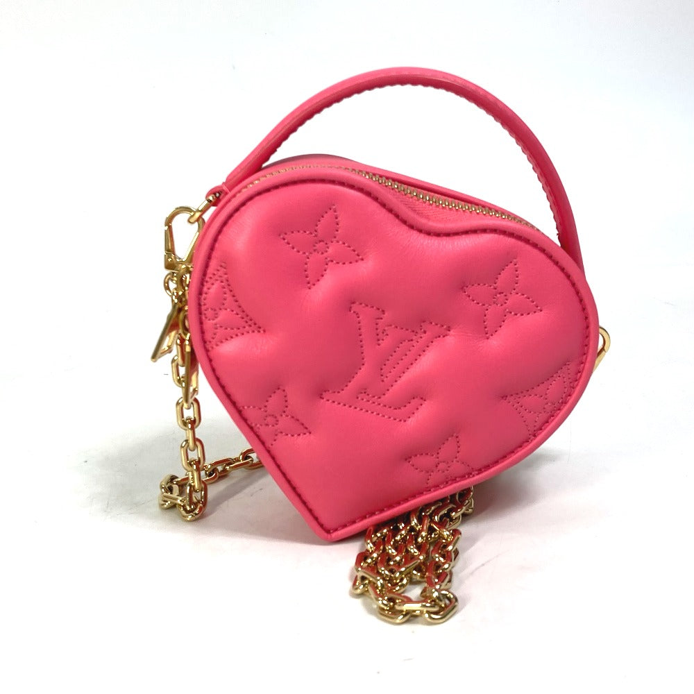 Louis Vuitton M81893 Bubblegram pop my heart Monogram Leather Pink Shoulder Bag