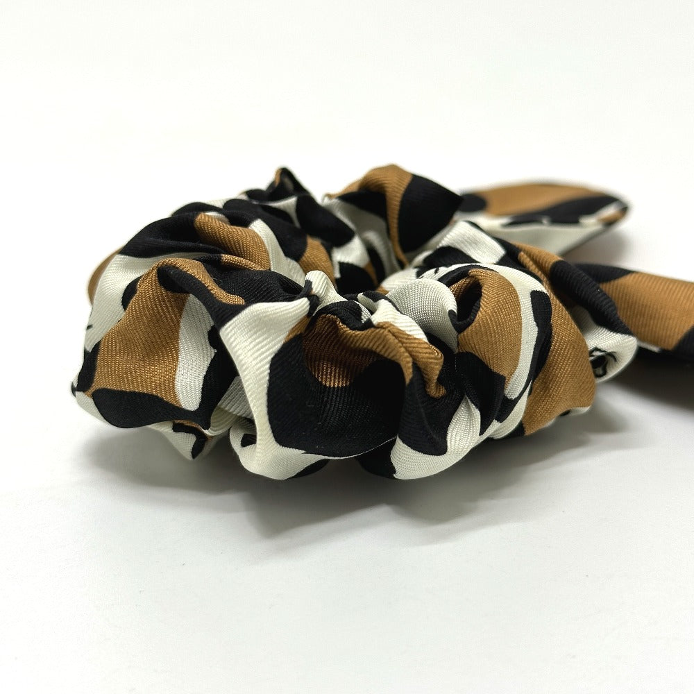 Fendi Hair Accessory Silk Leopard Hair Accessory Women Handbag Brown Travel Bag