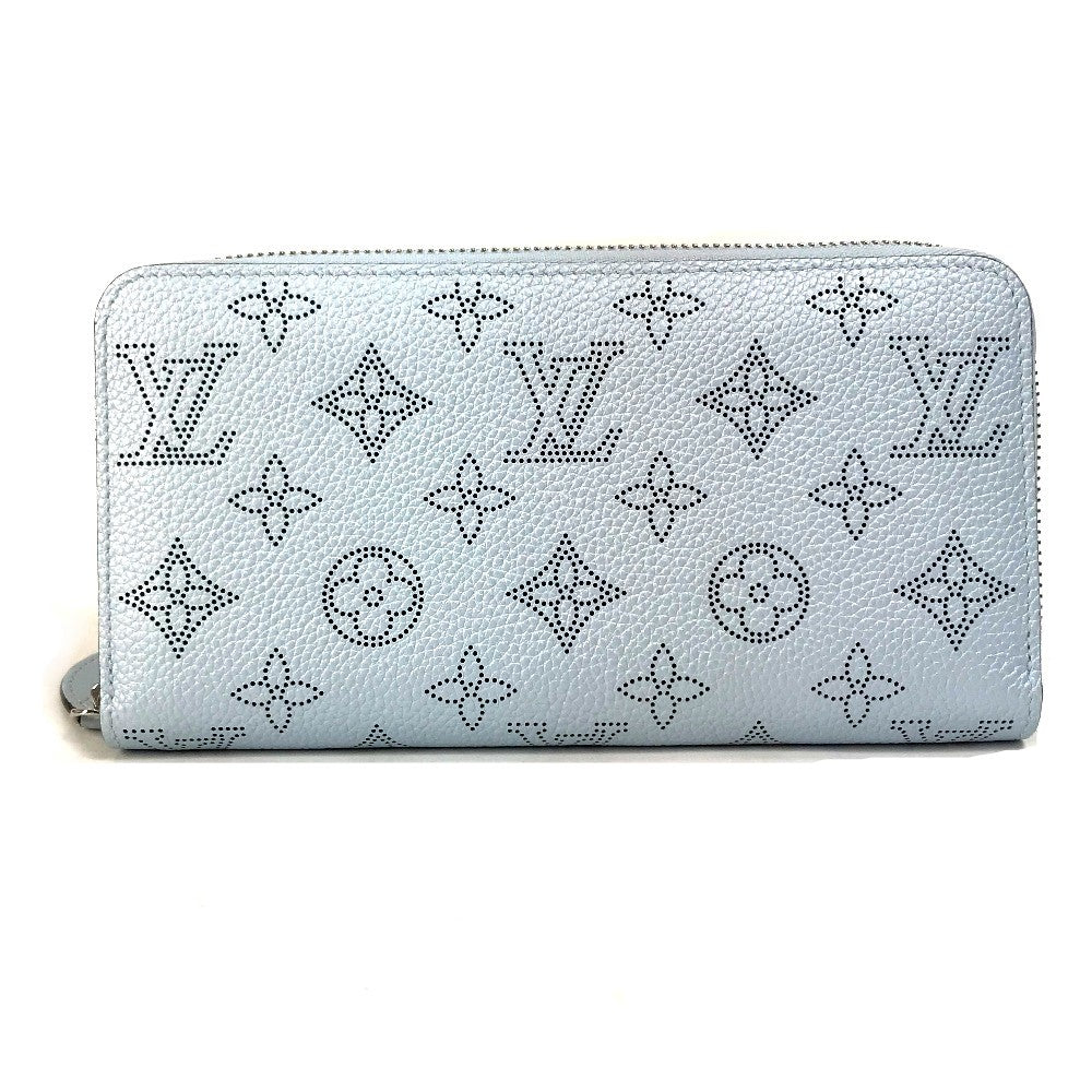 Louis Vuitton Long Purse M82197 Mahina Monogram Blue Wallet Case