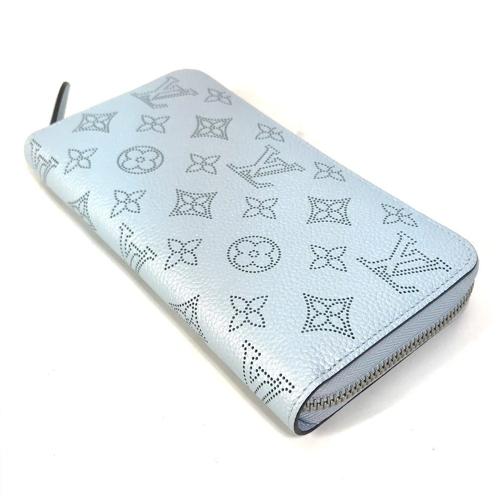 Louis Vuitton Long Purse M82197 Mahina Monogram Blue Wallet Case