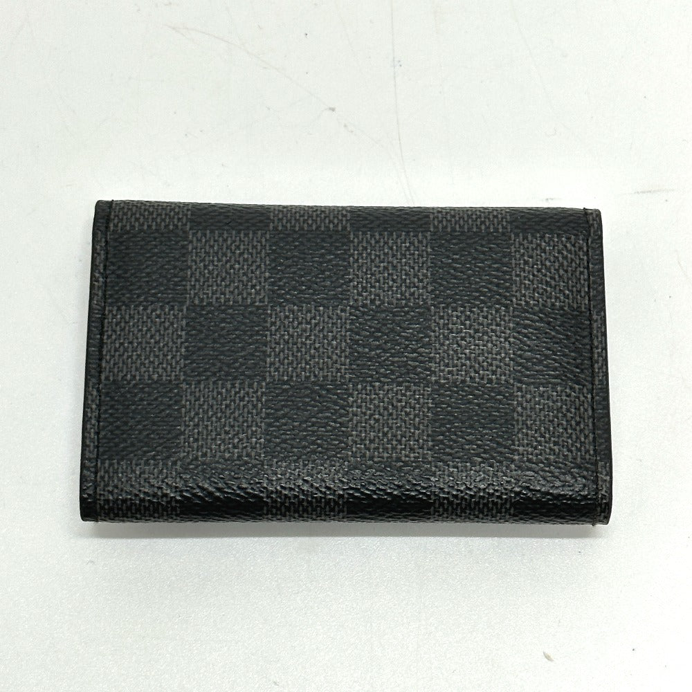Louis Vuitton Key holder N62662 Damier Canvas Black Key Chain E 1