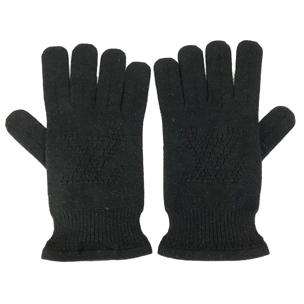 Louis Vuitton gloves Cashmere Silk Black Logo Handbag