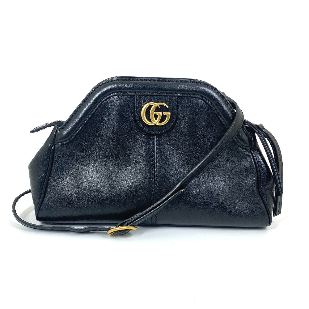 Gucci GG Marmont Liber Tiger Cat Leather Black Shoulder Bag