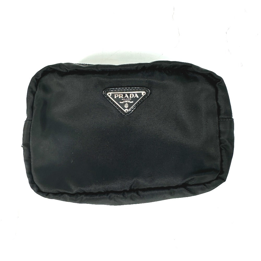 Pouch Triangle Plate Women Handbag Nylon Black Travel Bag