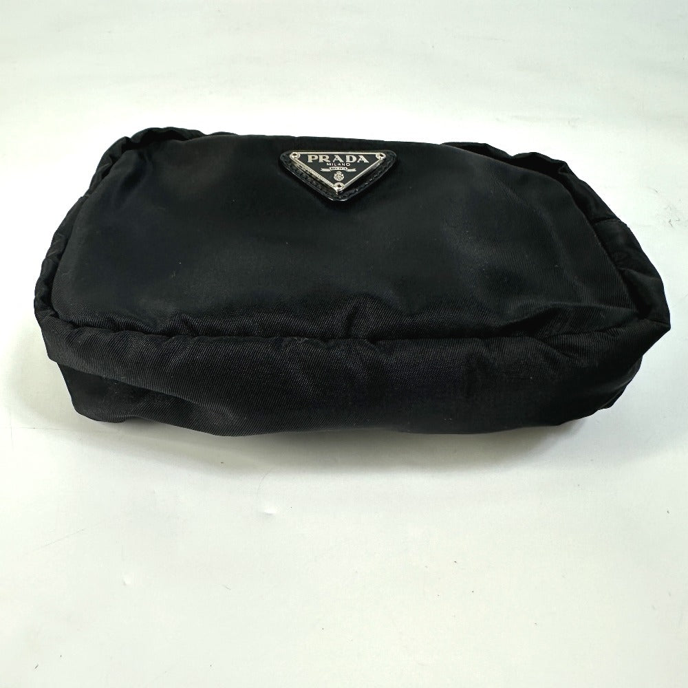 Pouch Triangle Plate Women Handbag Nylon Black Travel Bag