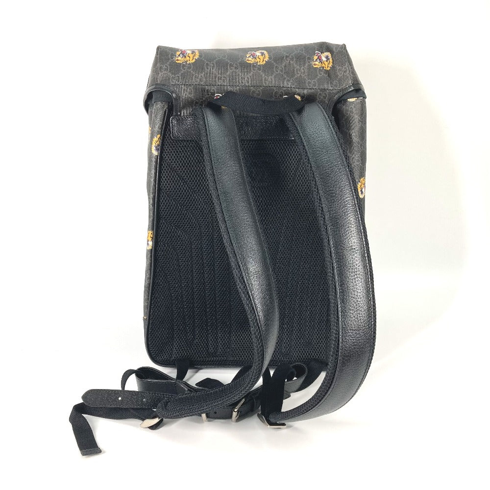 Gucci Backpack GG Supreme Interlocking G Canvas Black Medium