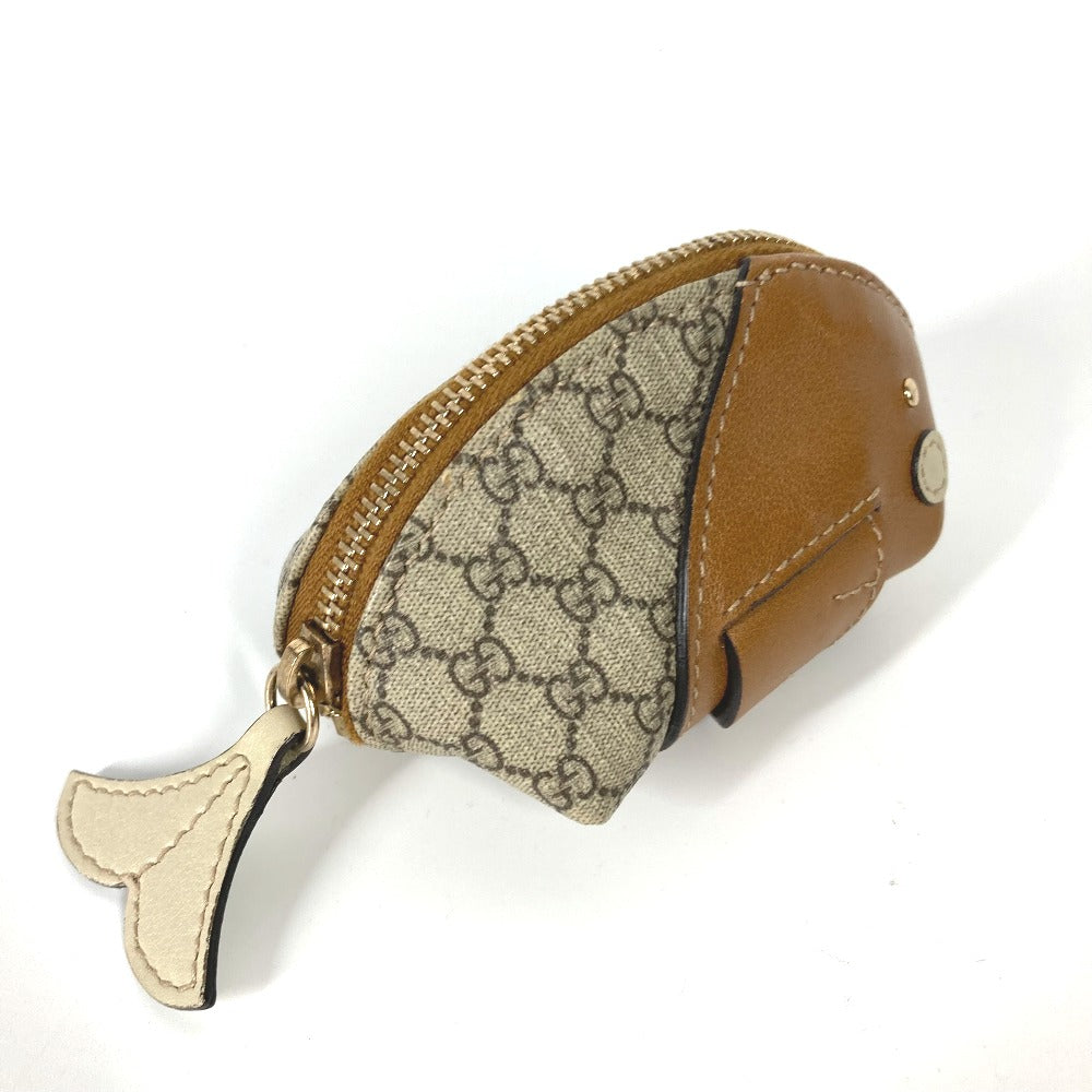 Gucci Coin PVC GG plus whale Leather Beige Accessory