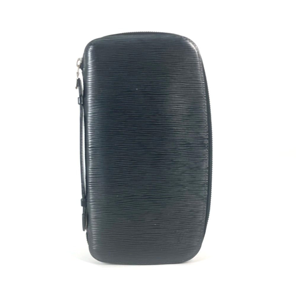 Louis Vuitton Long Purse M63042 Epi Leather Black Wallet Case