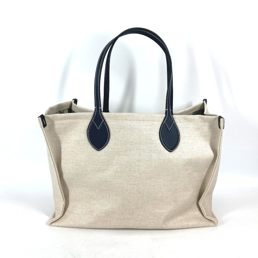 Gucci typex Japan limited JAPAN logo Leather Canvas Black Beige Tote Bag