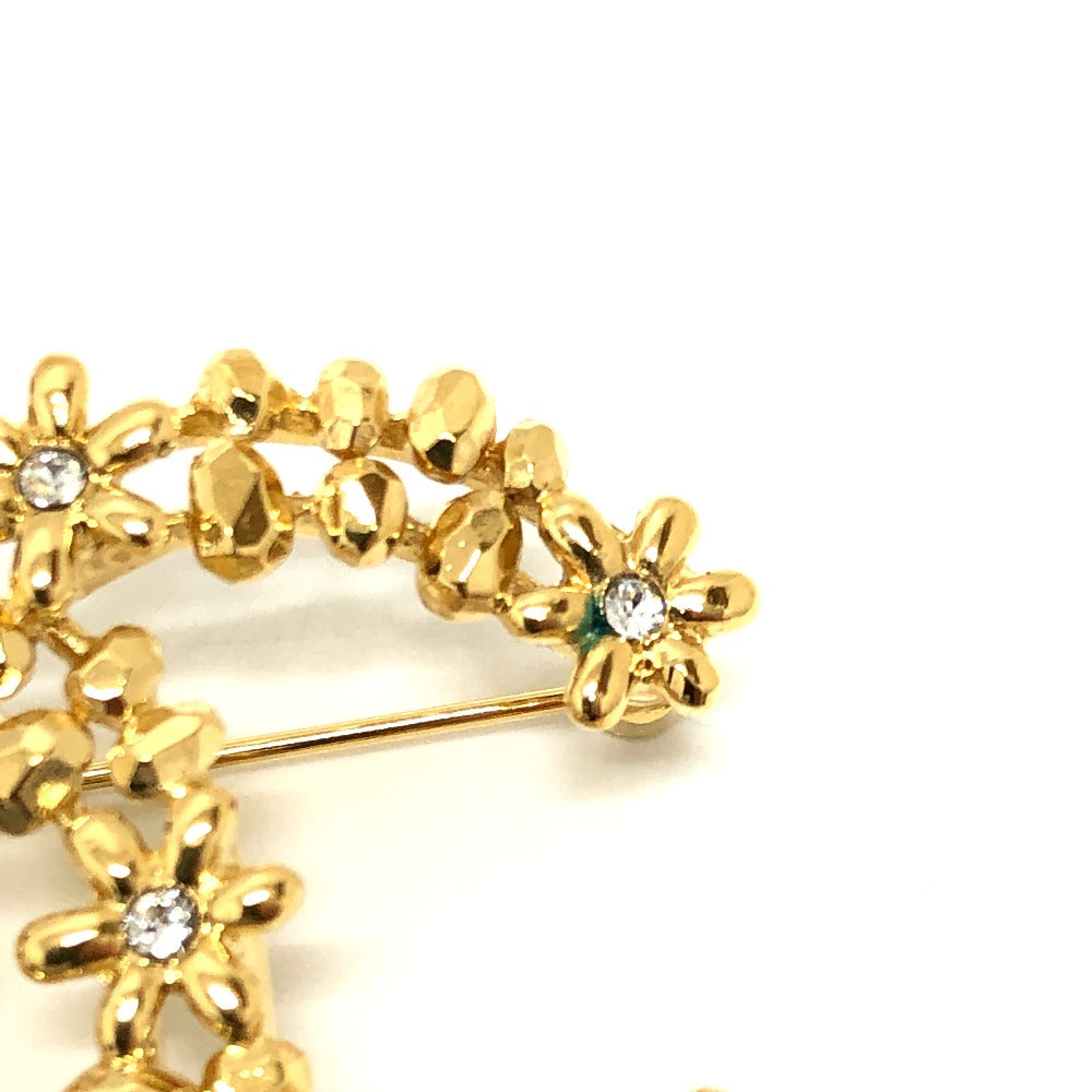 Chanel Brooch tone Gold Handbag E 8