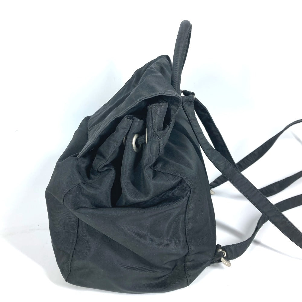 Backpack Triangle Plate Women Handbag Nylon Black