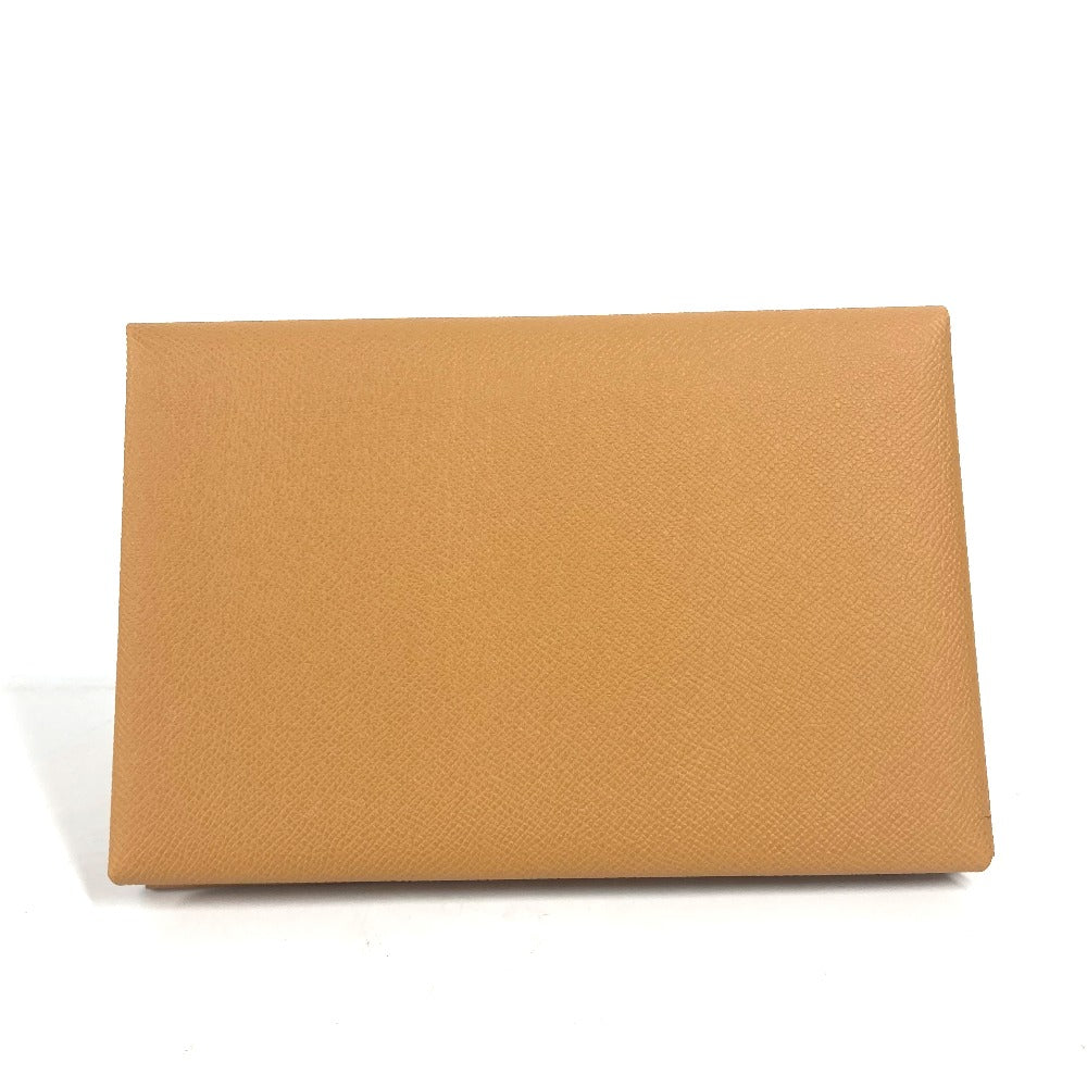 Clutch Bag Epsom X With Porch Calvi Brown Pink