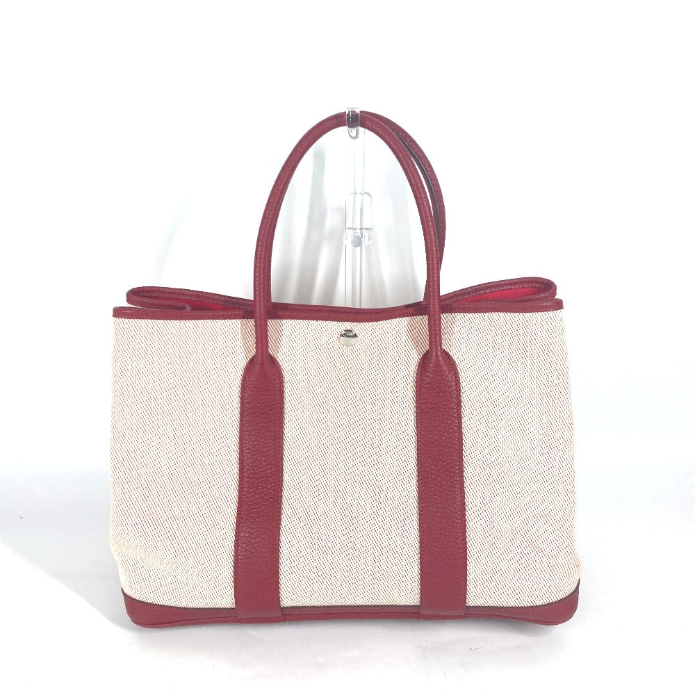 Tote Bag Toile H, Negonda Type Shoulder Red Shoulder Bag