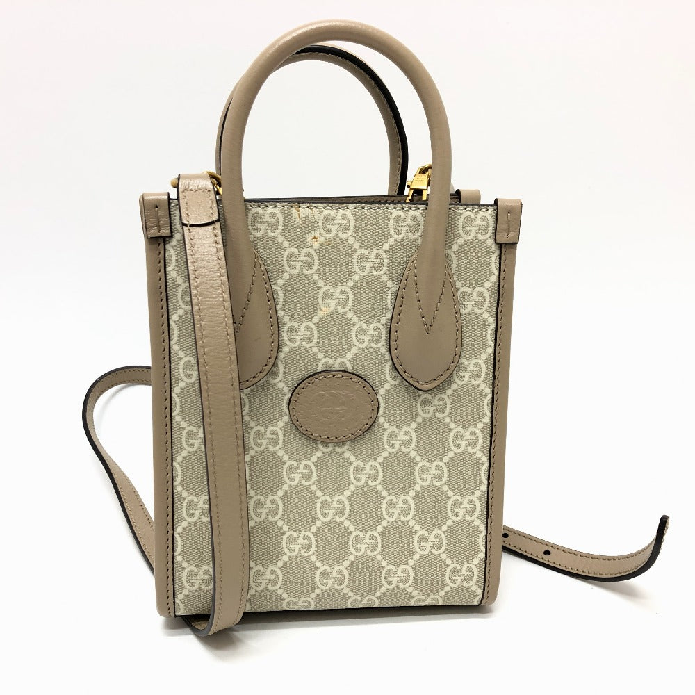 Gucci GG Supreme light GG Supreme Canvas Beige Mini Shoulder Bag