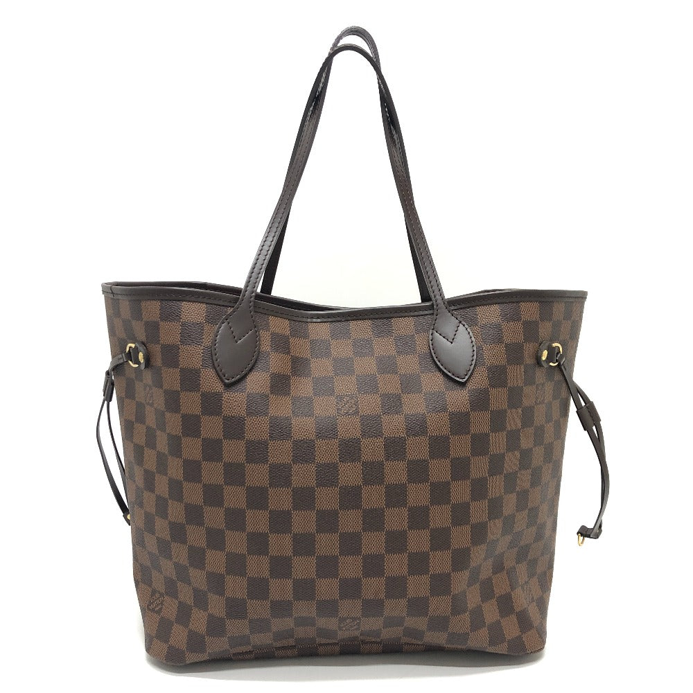 Louis Vuitton N41358 Damier Neverfull MM Canvas Brown Tote Bag