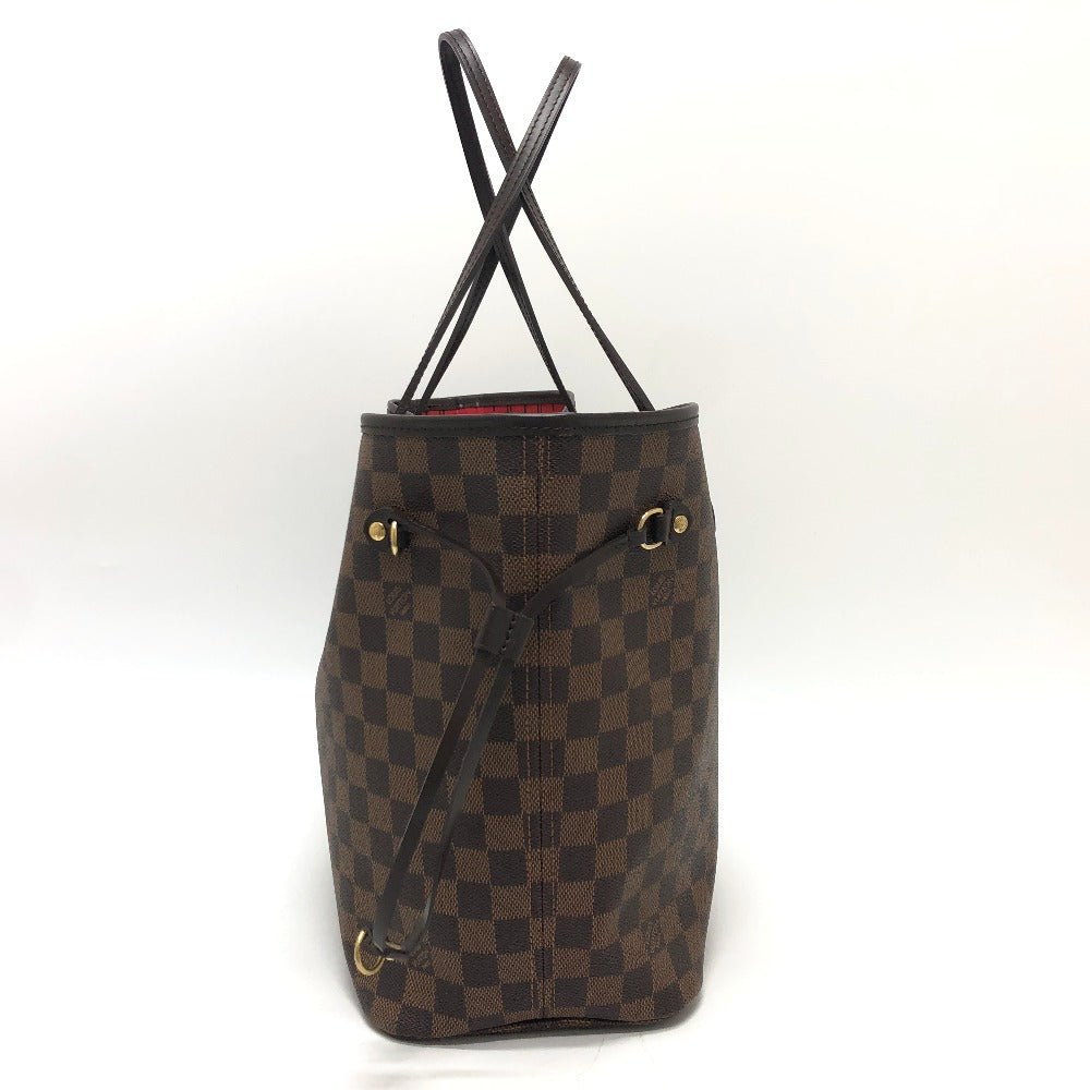Louis Vuitton N41358 Damier Neverfull MM Canvas Brown Tote Bag