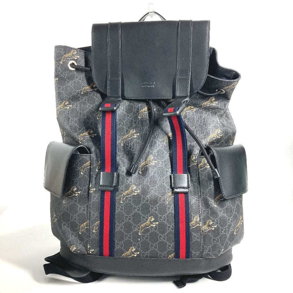 Gucci Backpack GG Supreme GG Supreme Canvas Black E 1