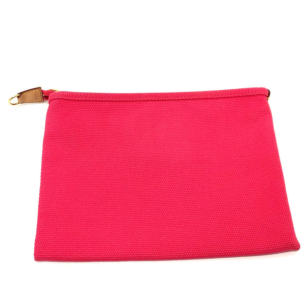 Louis Vuitton Pouch M40065 Antigua Pochette Platt Canvas Pink Clutch Bag