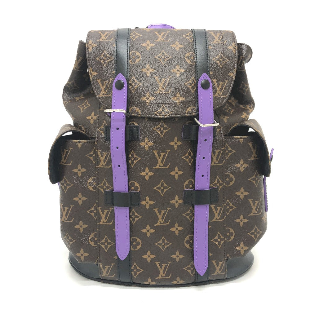 Louis Vuitton Backpack M46247 purple macacer Christopher Monogram Canvas