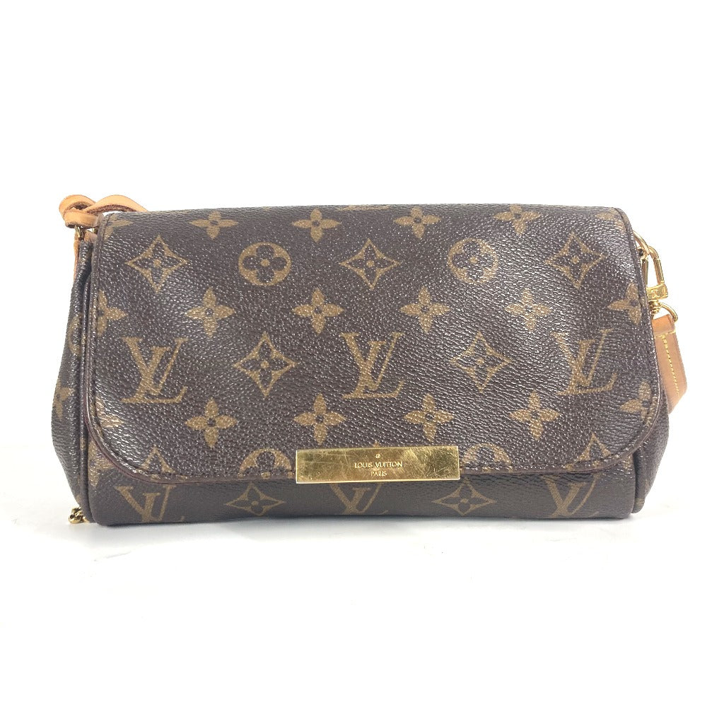 Louis Vuitton M40717 Favorit PM Monogram Canvas Brown Shoulder Bag