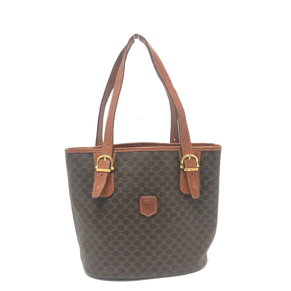 Tote Bag Pvc Macadam Type Women Leather Brown