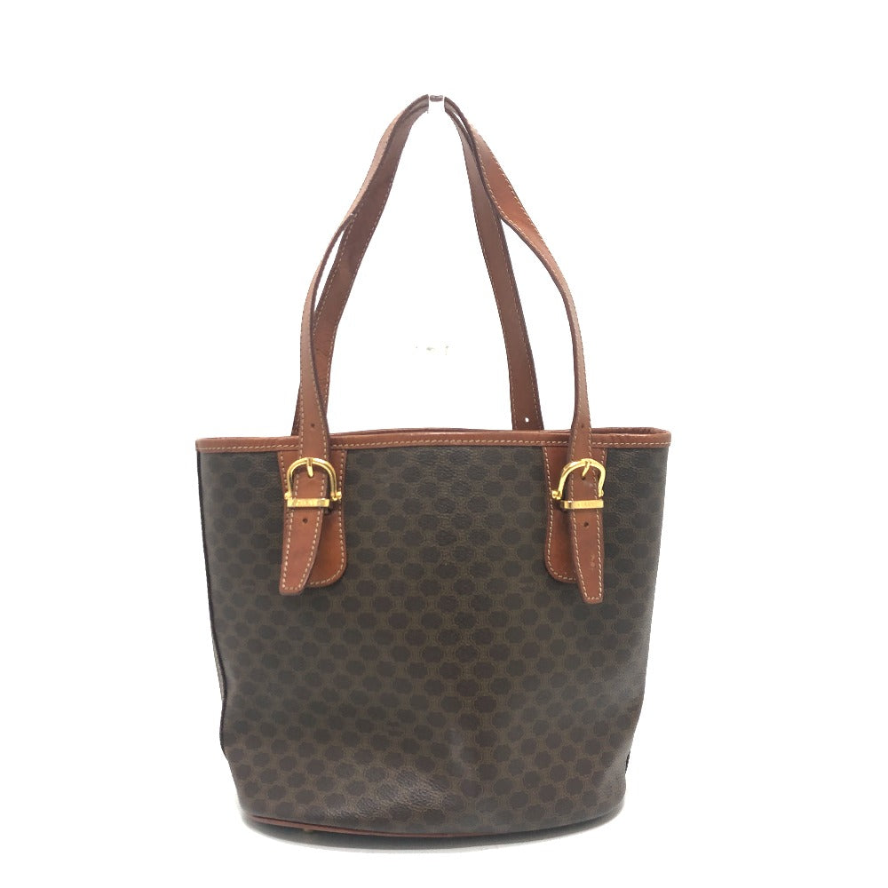 Tote Bag Pvc Macadam Type Women Leather Brown