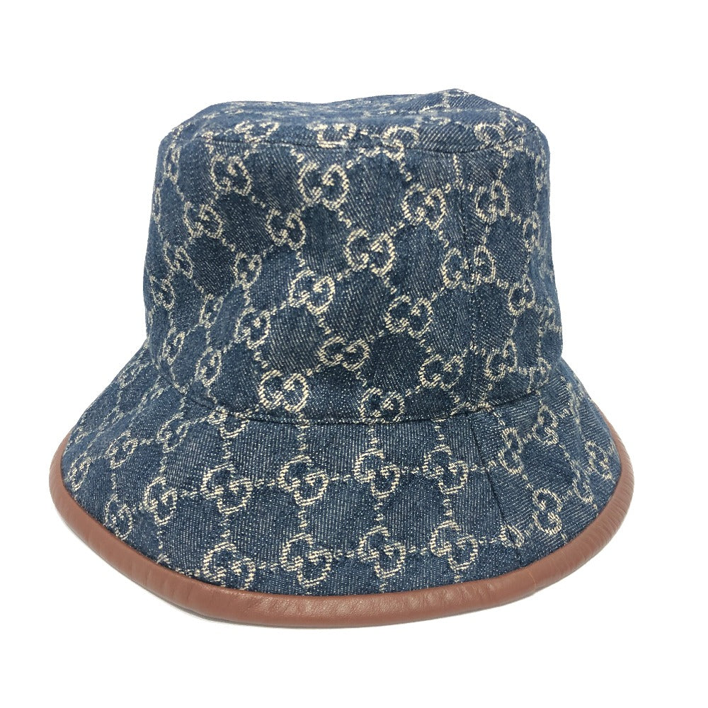 Gucci GG S Denim Cotton Blue Hat