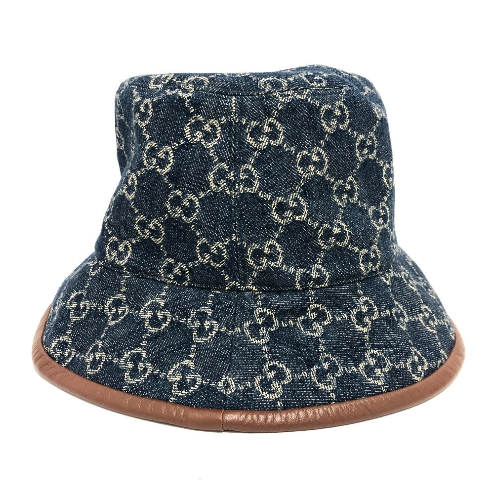 Gucci GG S Denim Cotton Blue Hat