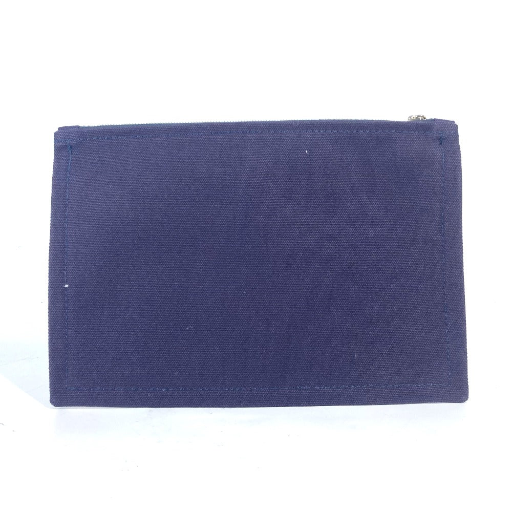 Pouch Cotton Navy Flat Yachting Pm Unisex(Unisex) Logo Shoes