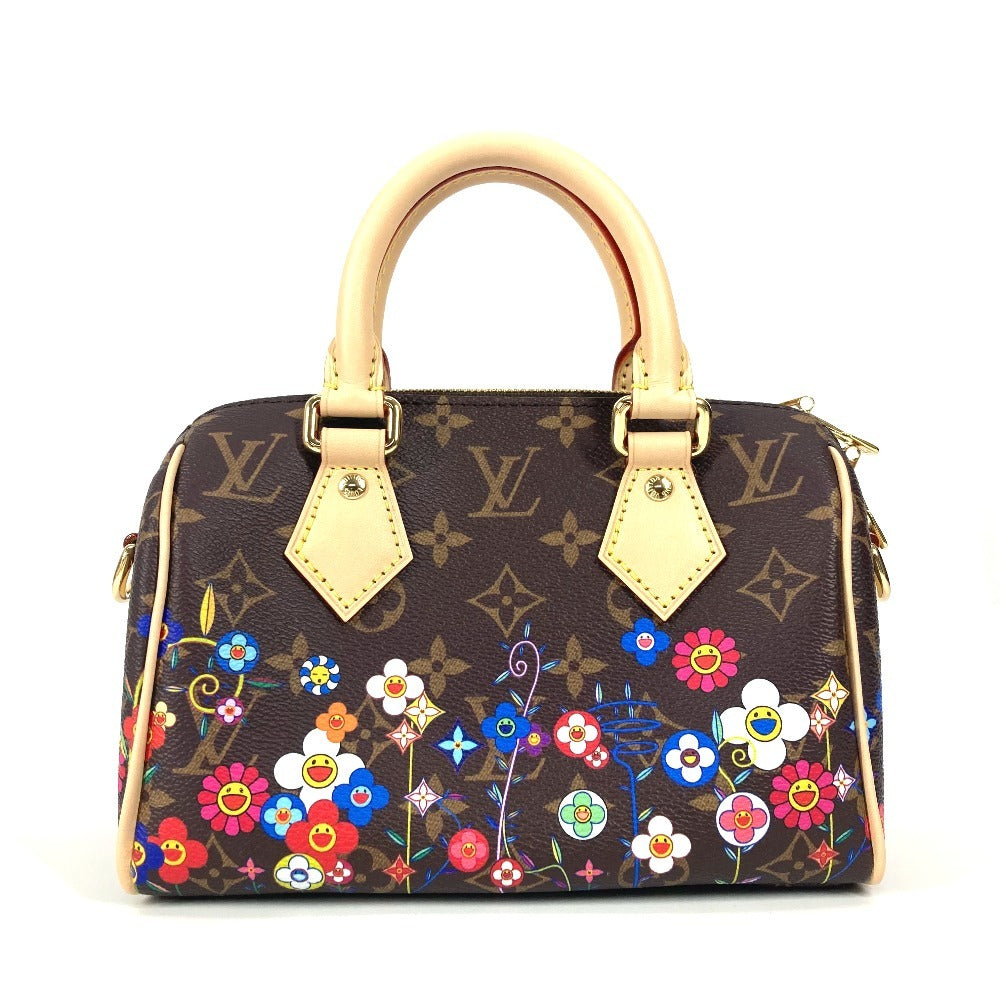 Louis Vuitton M14175 x TM Takashi Murakami Monogram Canvas Brown Speedy Handbag