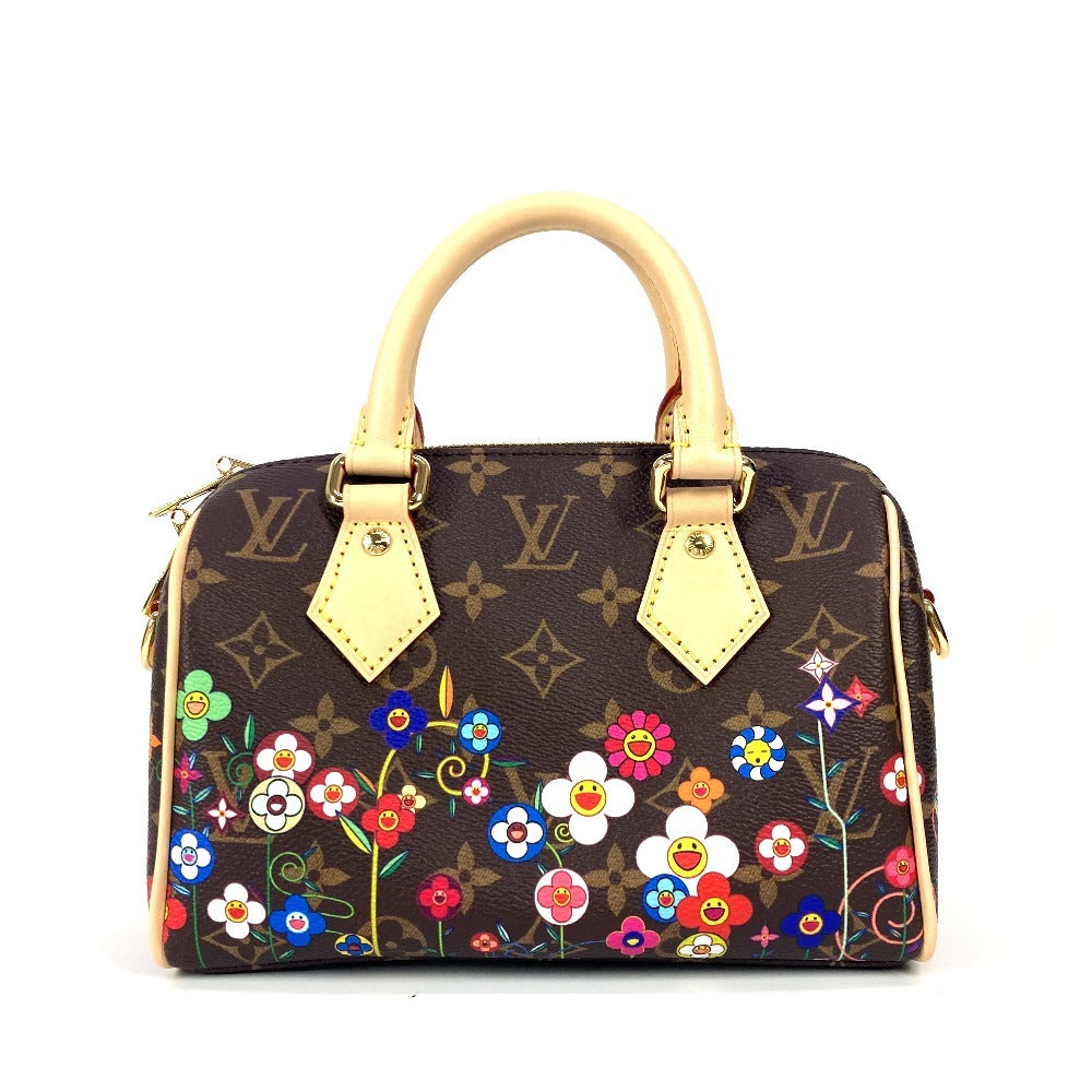Louis Vuitton M14175 x TM Takashi Murakami Monogram Canvas Brown Speedy Handbag