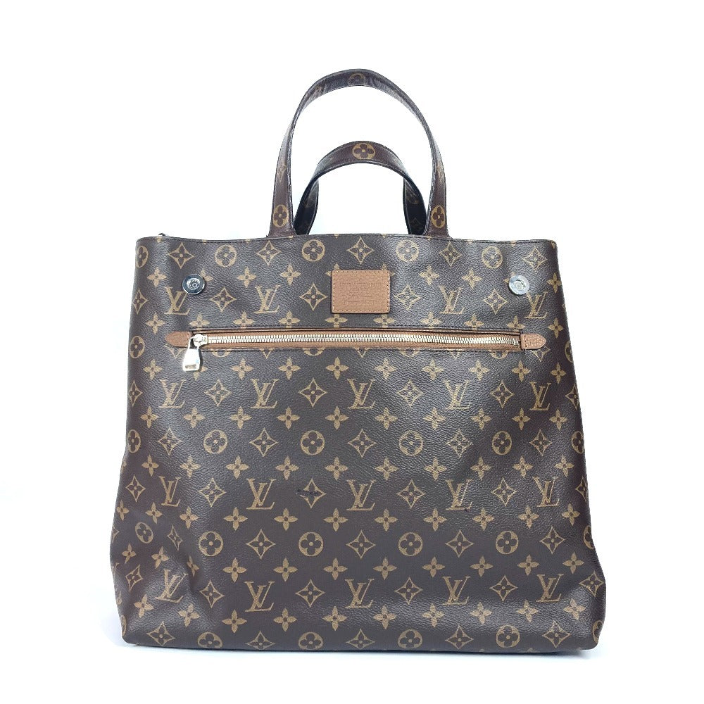 Louis Vuitton M50145 Taurillon Clemence Cuir EW Monogram Leather Canvas Brown Shoulder Bag