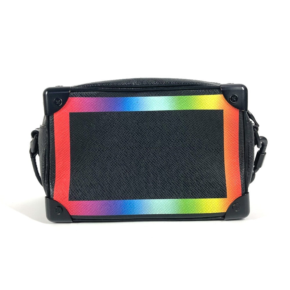 Louis Vuitton M30351 Taiga rainbow soft Leather Black Mini Shoulder Bag