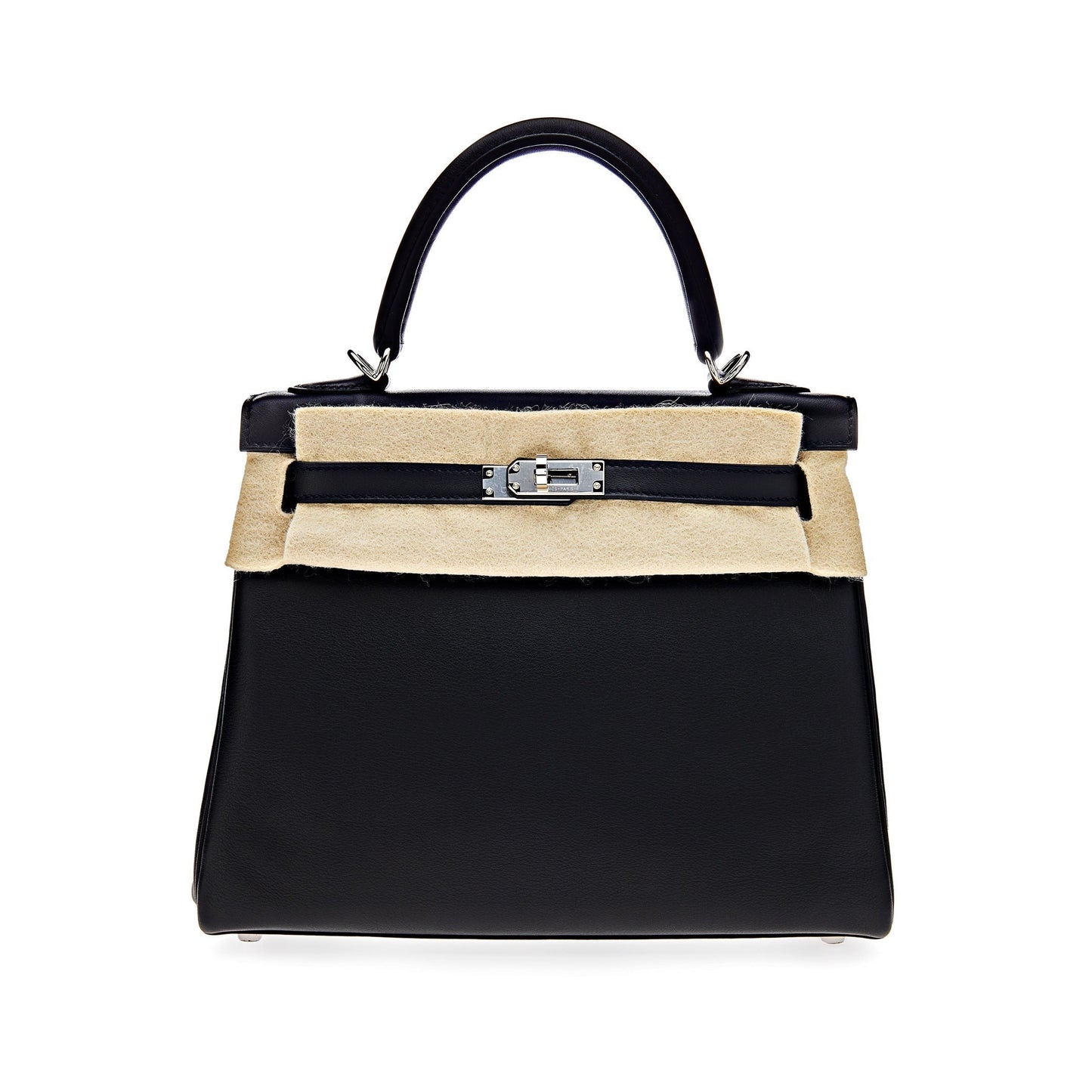 Gucci Hermes Kelly Retourne Veau Swift Noir Handbag Travel Bag