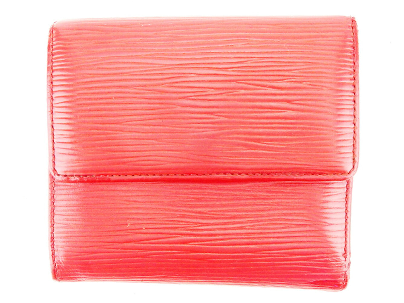 Louis Vuitton Bifold M63487 Porte Monnaie Billets Red Wallet Case E1311