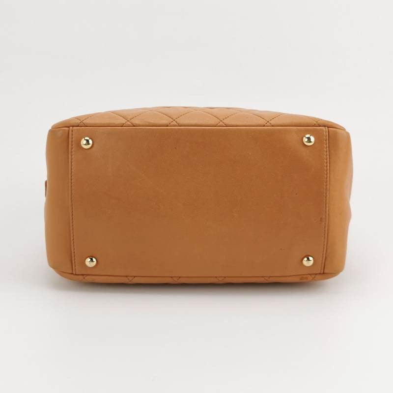 Chanel Petite Shopping PTT Caramel Caviar -Tone Gold Leather Tote Bag