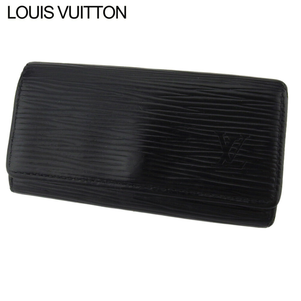 Louis Vuitton Key holder M63822 Multicles4 Black Gold Key Chain E1598