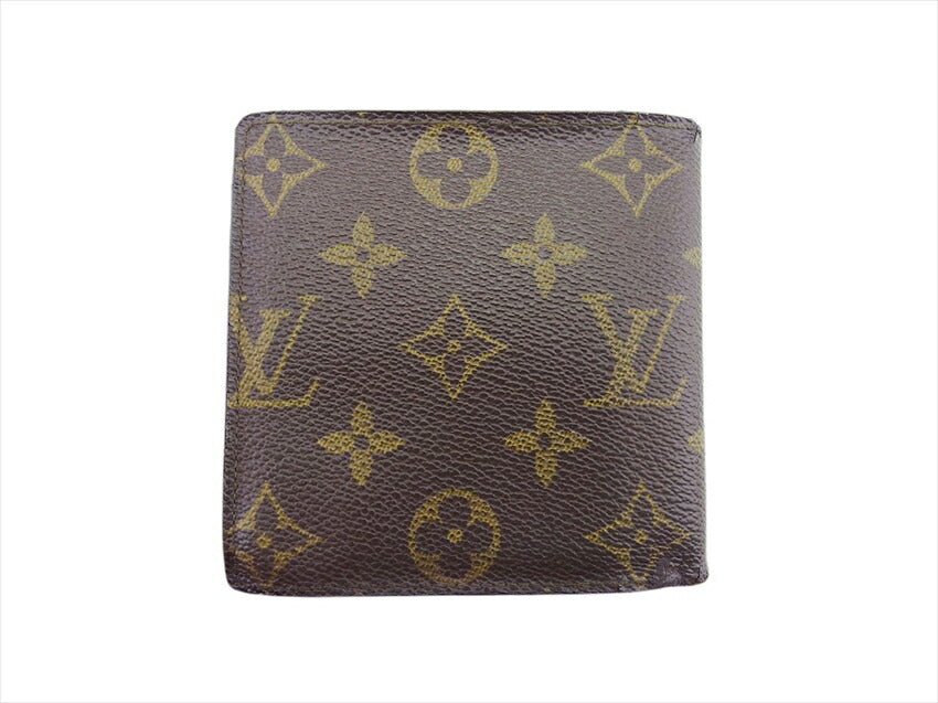 Louis Vuitton Bifold M61675 x Portefeuille・Marco Brown Beige Wallet Case
