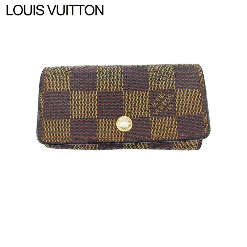 Louis Vuitton Key holder N62631 Multicles4 Brown Beige Gold Key Chain