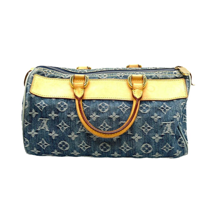 Louis Vuitton Denim Neo Speedy Boston Travel Bag Boston Bag