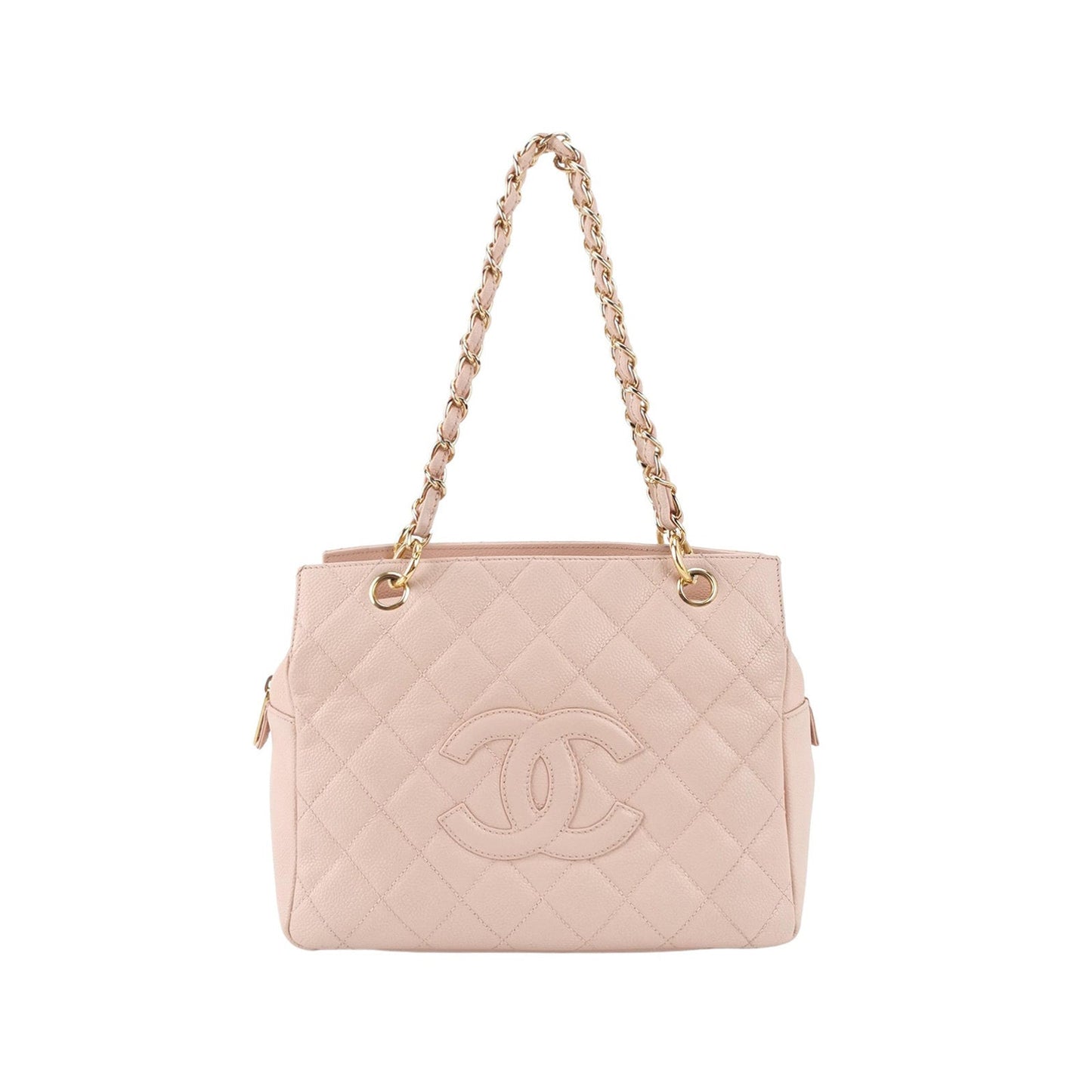 Chanel PST Petite Shopping Pale Caviar Pink Leather Tote Bag