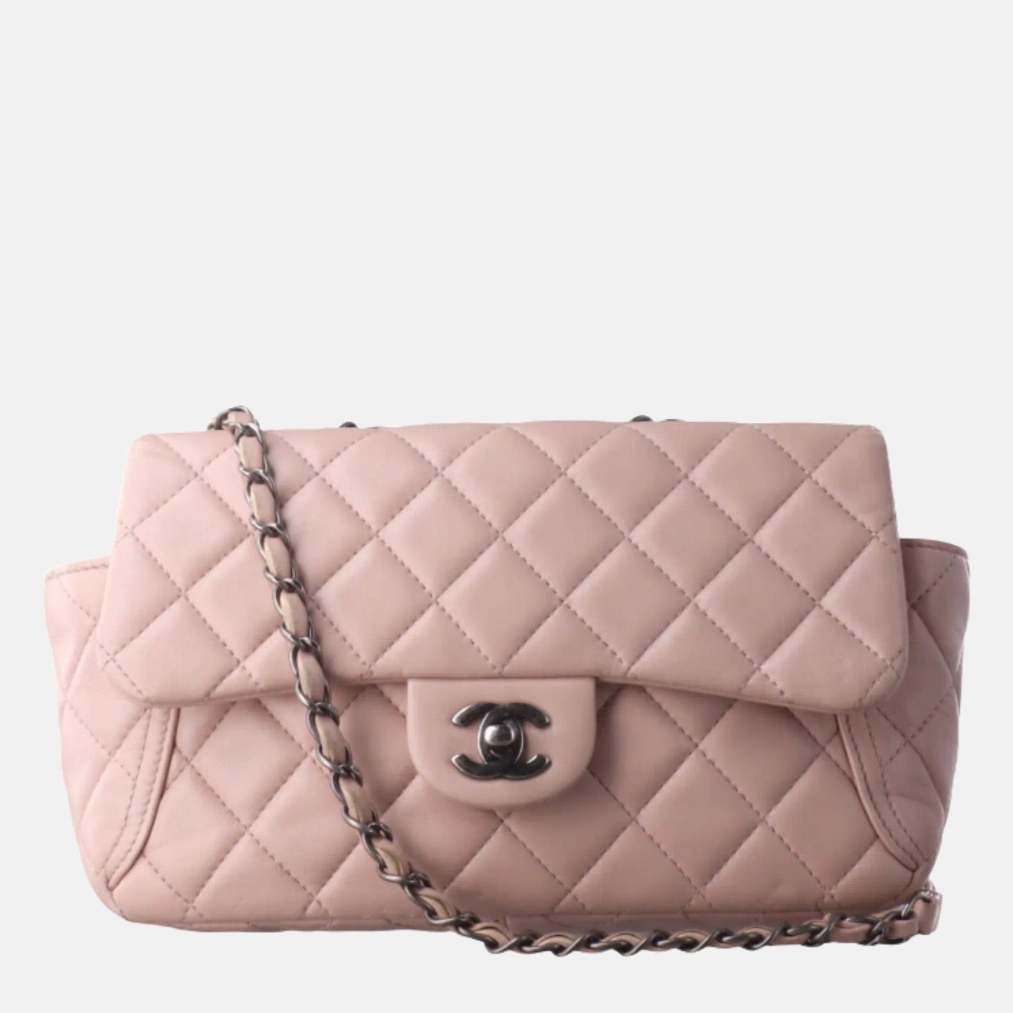 Chanel Classic Flap - Lambskin Pink Leather Shoulder Bag