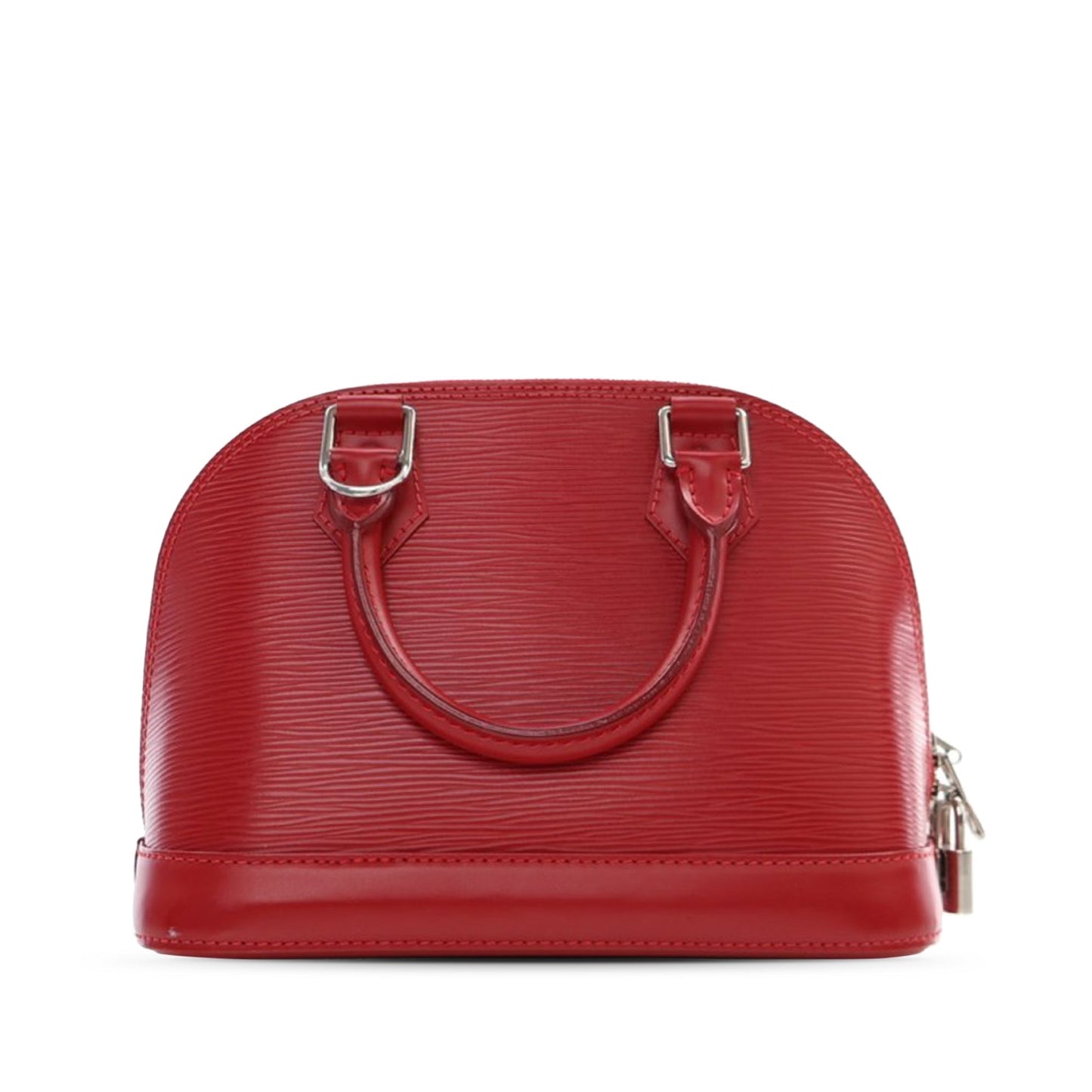 Red Louis Vuitton Epi Alma BB Satchel