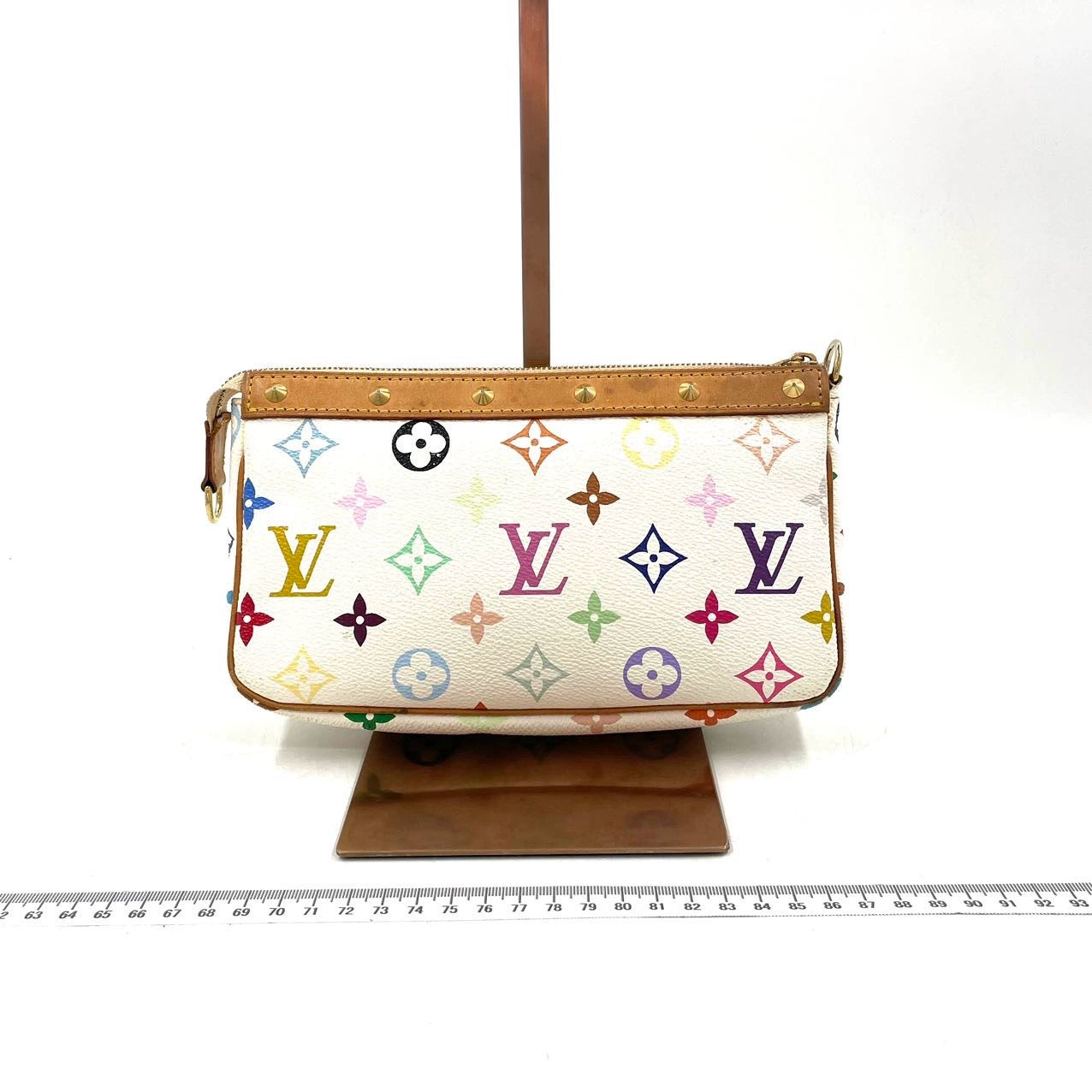 Louis Vuitton x Takashi Murakami Pochette Accessoire White Multicolor Clutch Bag Multicolor 1