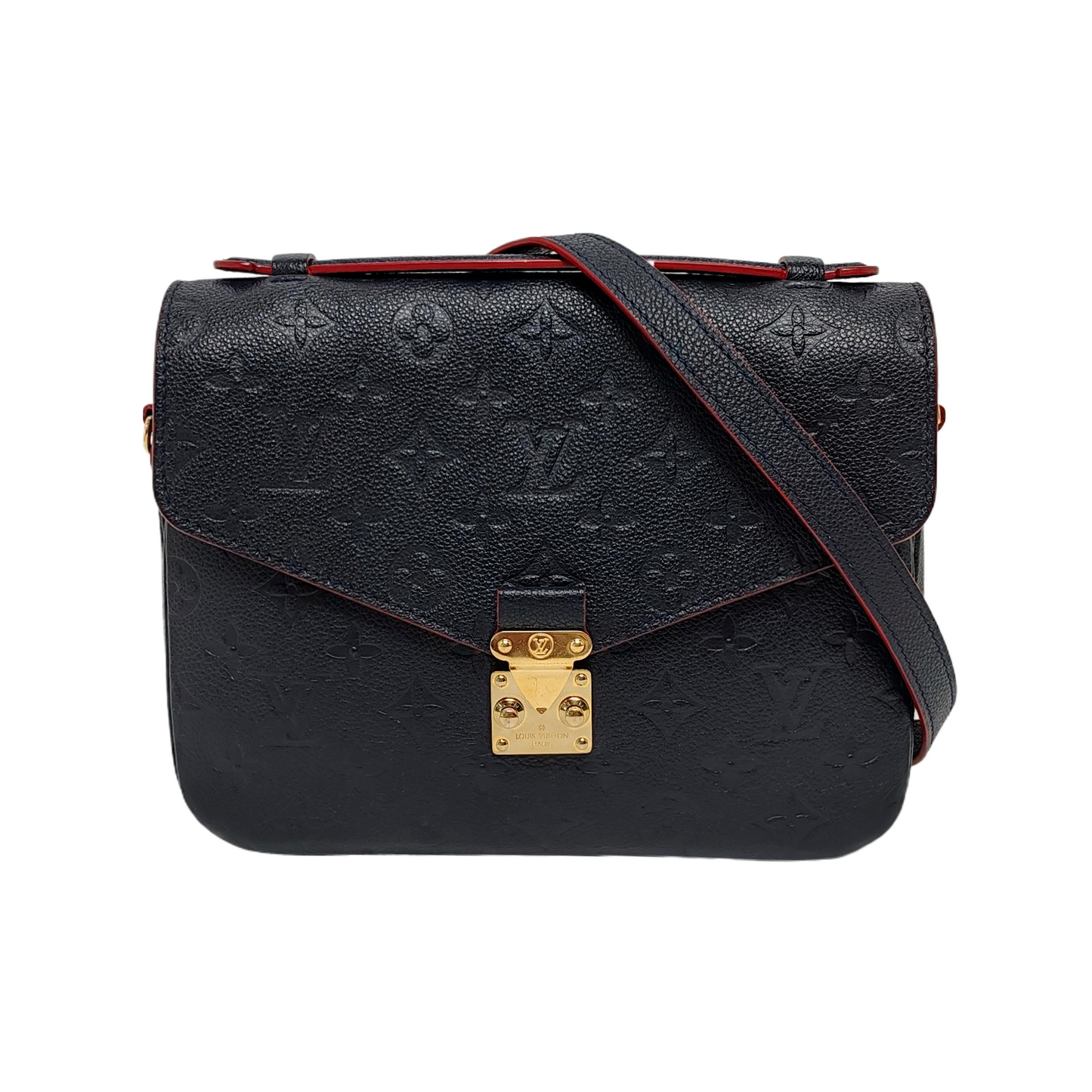 Louis Vuitton Pochette Métis Navy Monogram Empreinte Leather Metis Clutch Bag Navy 2
