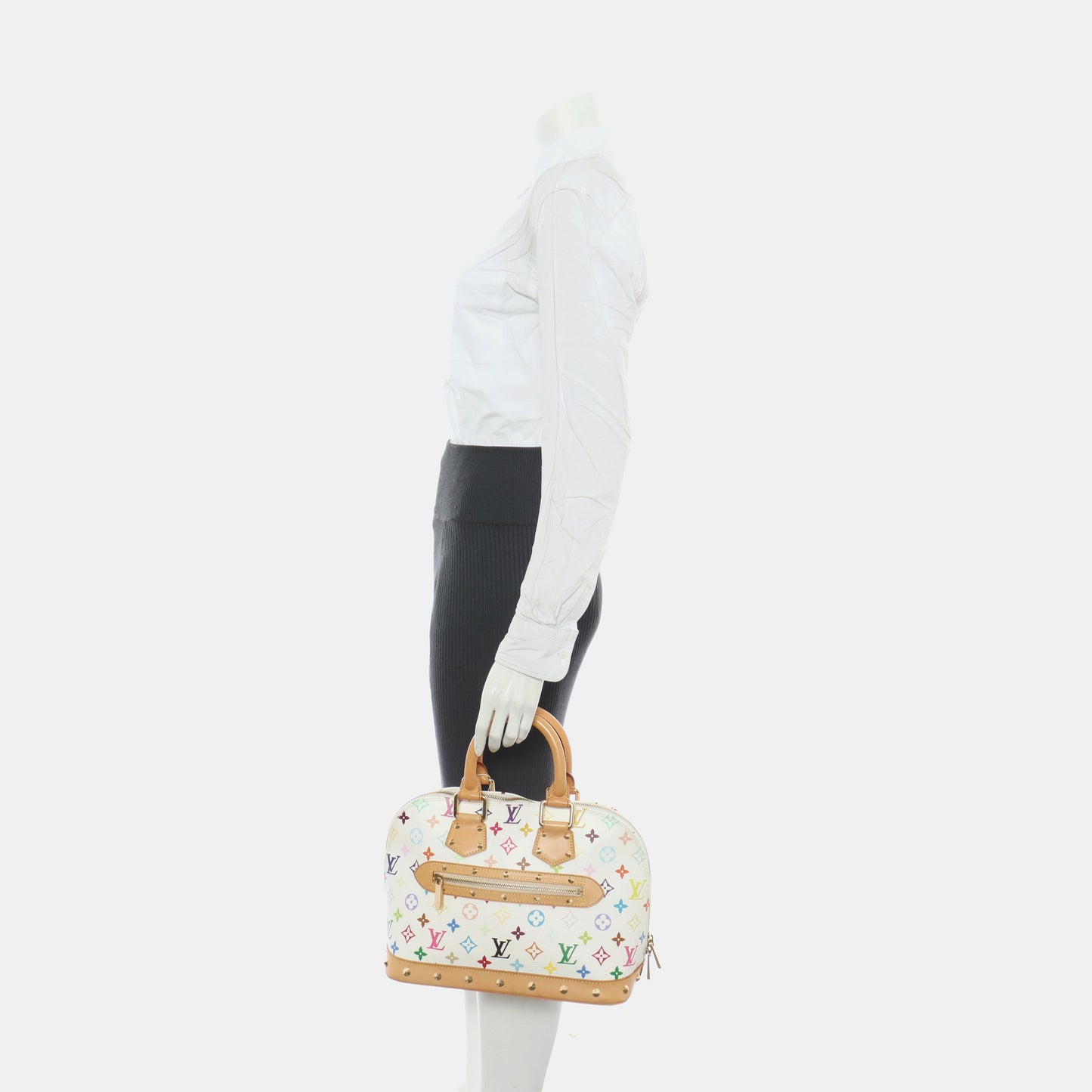 Louis Vuitton x Takashi Murakami Alma White Multicolor Handbag Multicolor 1