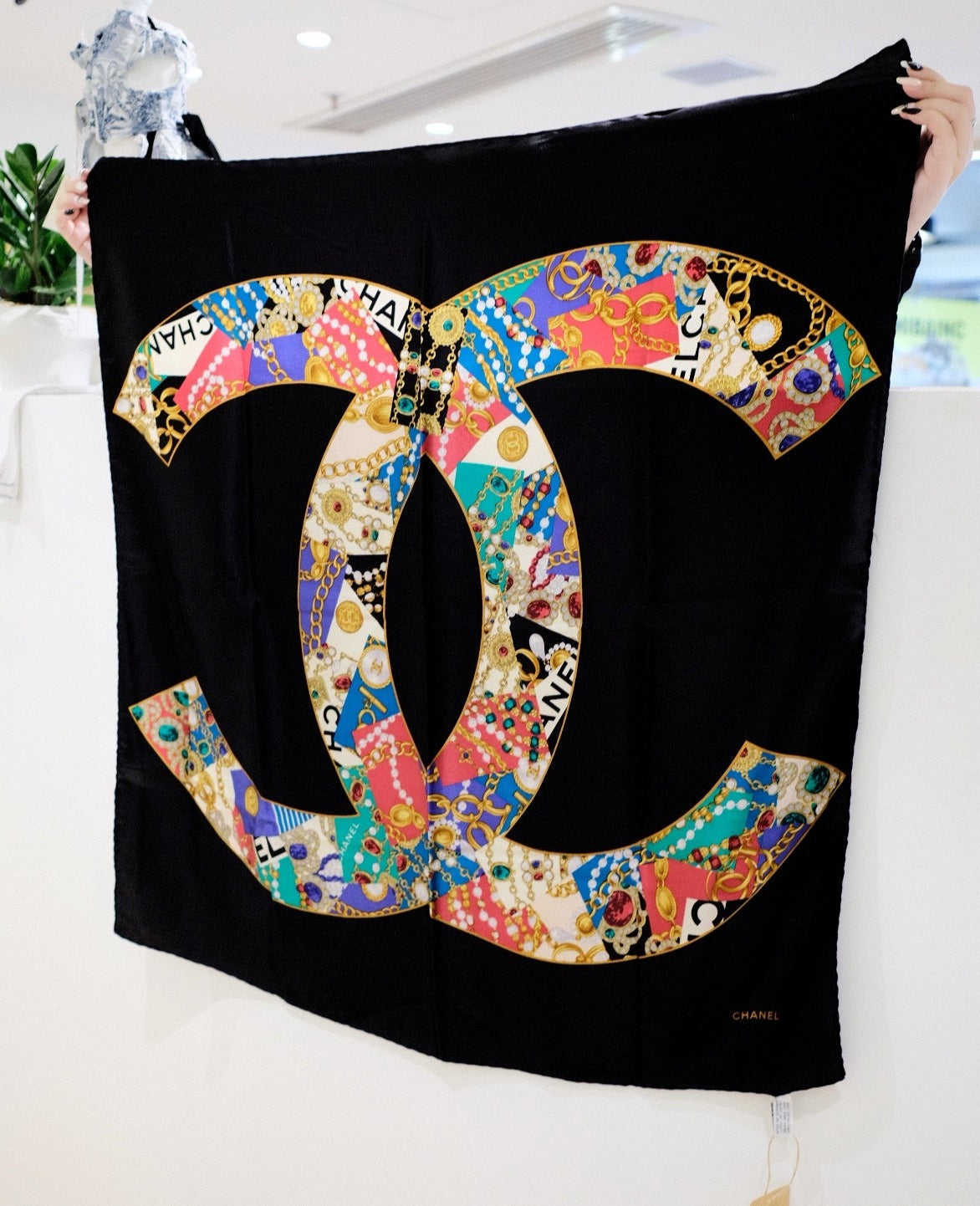 Chanel   silk scarf