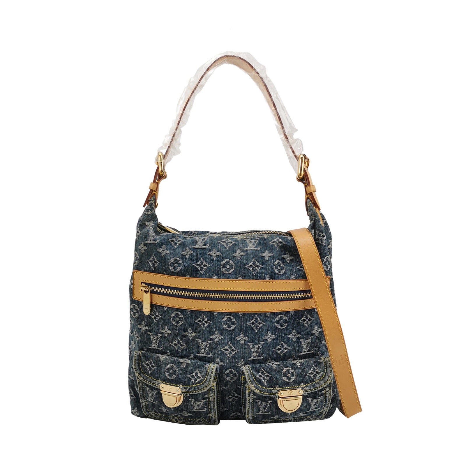 Louis Vuitton Denim Baggy GM Monogram Blue Shoulder Bag