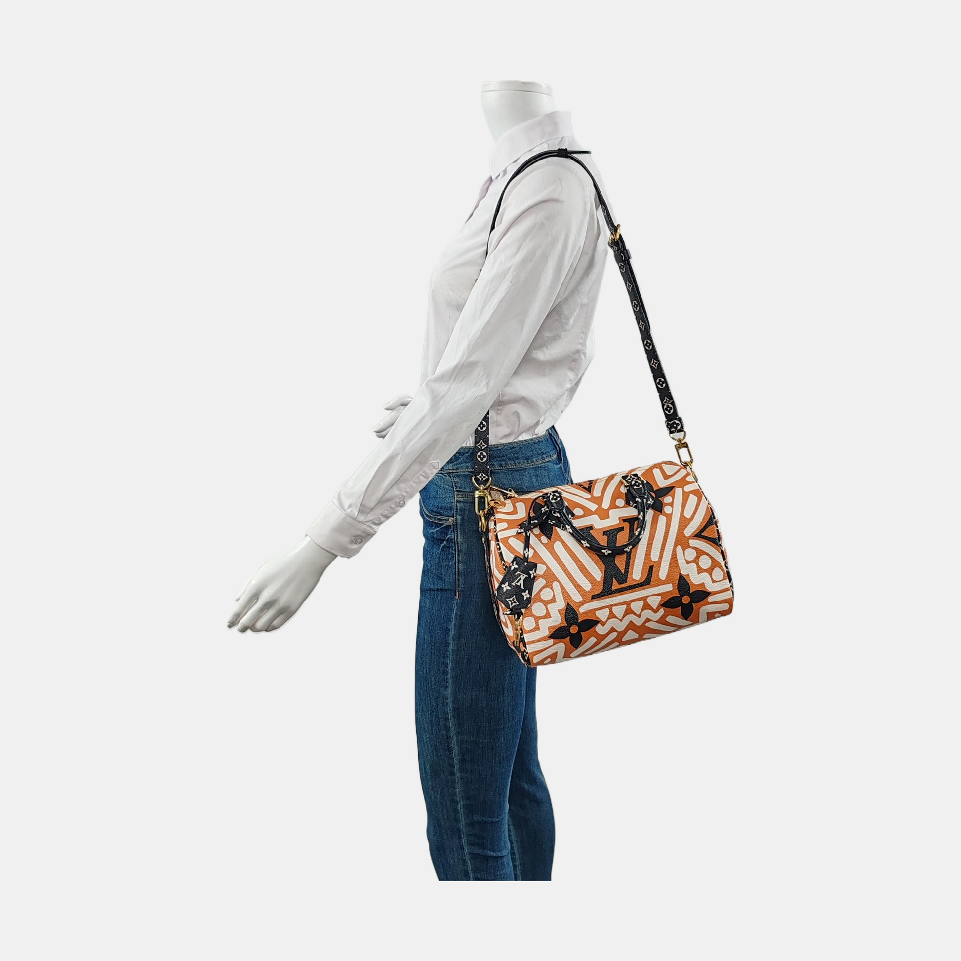 Louis Vuitton Speedy Bandouliere 25 Giant Monogram Handbag