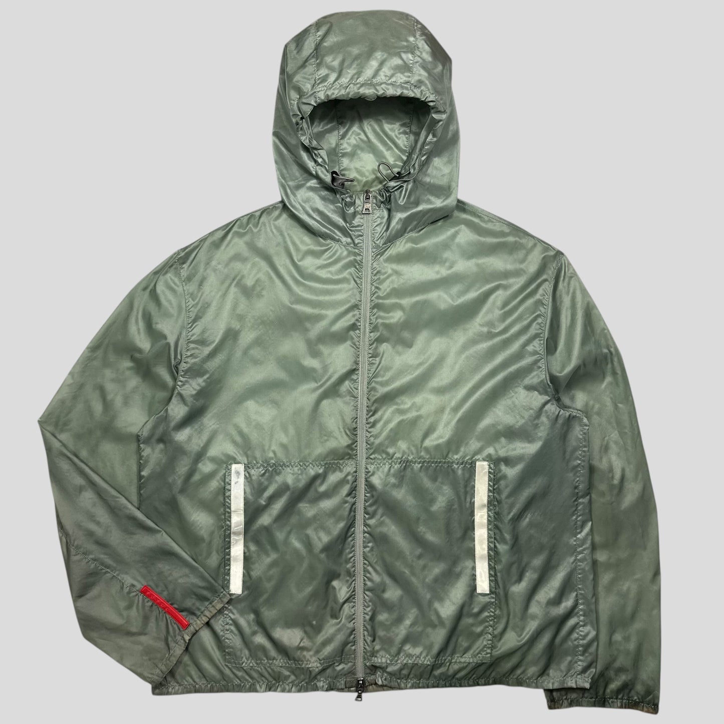 Prada Handbag Sport Transparent Jade Reflective Jacket Nylon